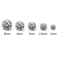 Round back Prong CZ