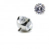 Round back Prong CZ