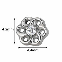 Swirl Flower Top