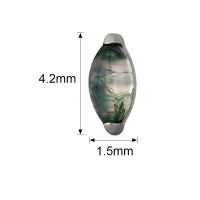 1 Set Moss Agate Marquise
