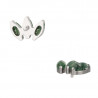 Marquise Fan Moss Agate