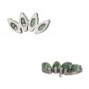 Marquise Fan 4 Moss Agate