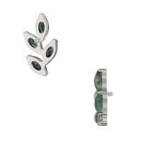 4 Leaf Moss Agate Marquise
