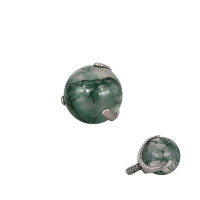 Prong Set Moss Agate