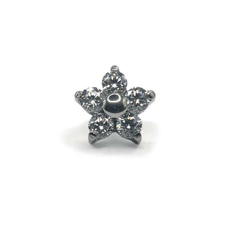 Mini CZ Flower (Push-pin)