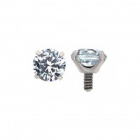 Prong Set CZ (Push-pin)