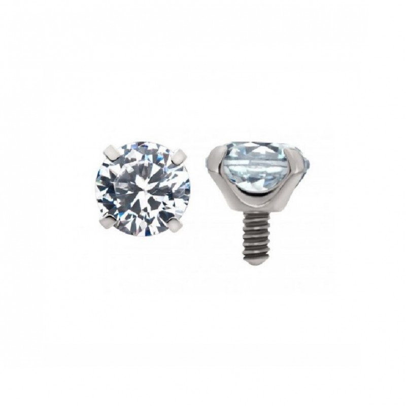 Prong Set CZ (Push-pin)