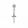 Bezel CZ Dagger Dangle