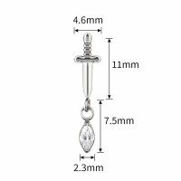 Dagger Marquise Dangle