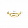 Gold Color Triple Chain (PVD)