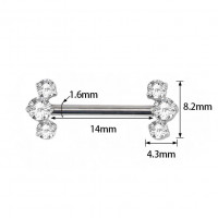 Radiant Trio Nipple (Push-pin)
