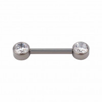 Bezel Nipple Barbell (Push-pin)