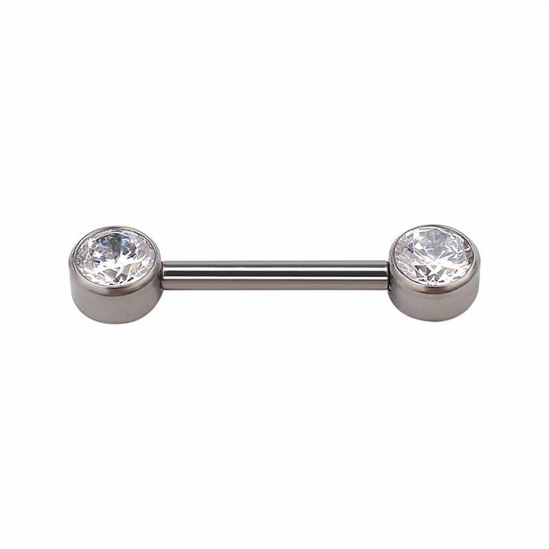 Bezel Nipple Barbell (Push-pin)