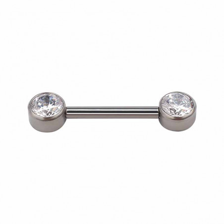 Bezel Nipple Barbell (Push-pin)