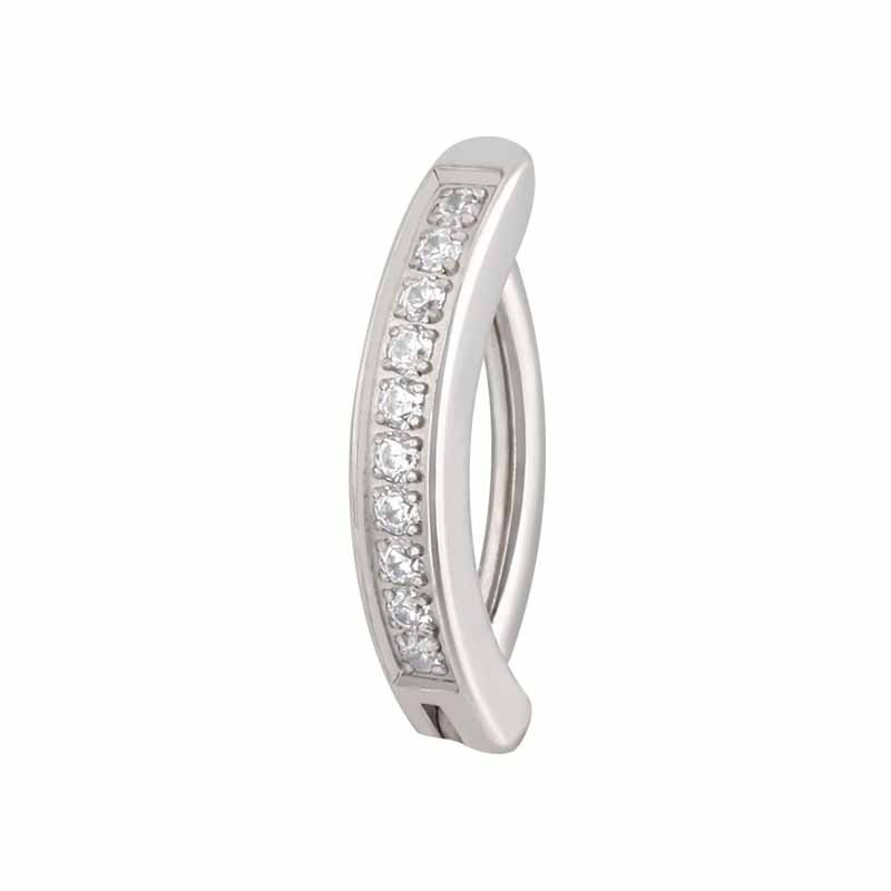 CZ Crescent Navel