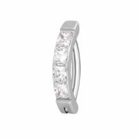 Princess CZ Crescent Navel