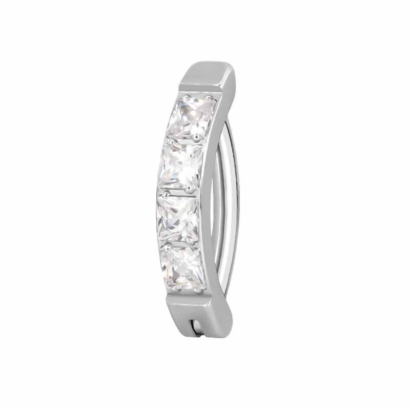 Princess CZ Crescent Navel