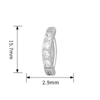 Princess CZ Crescent Navel