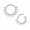 "JENNY" CZ Paved With Square CZ Clicker