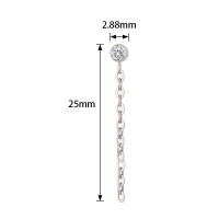 Bezel CZ With Chain