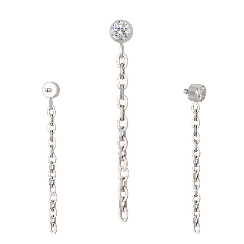 Bezel CZ With Chain