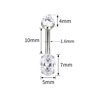 Navel Oval CZ