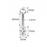 Navel Oval CZ