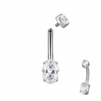 Navel Oval CZ