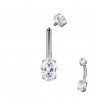 Navel Oval CZ