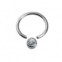 CZ Captive bead ring