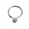 CZ Captive bead ring