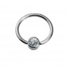 CZ Captive bead ring