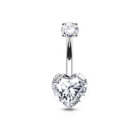 Navel Heart CZ