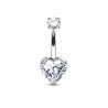 Navel Heart CZ