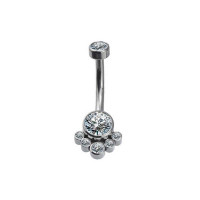 Navel 6 Stone Cluster CZ