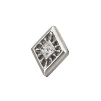Diamond Cut Top With CZ
