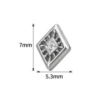 Diamond Cut Top With CZ