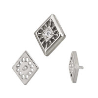 Diamond Cut Top With CZ